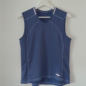 LL Bean Sleeveless Activewear Lilac Tank Sz S